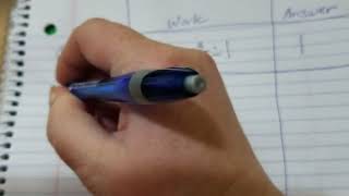 USING 3 COLUMN NOTES TO SHOW MATH WORK