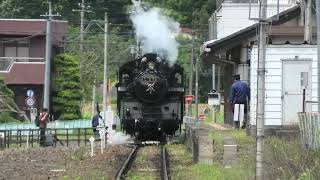 SLもおか茂木駅機関車連結2024年05月12日