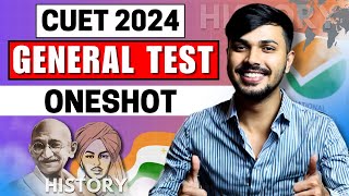 CUET 2024 General Test | Complete GK History Oneshot | CUET 2024 General Test (Section 3)🔥 #cuet
