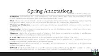 Spring Annotations for Experienced Developers springboot java