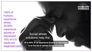 Nonprofit Wellness 1-min on 100% of us have Stress