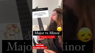 Tell the difference between Major and minor chords