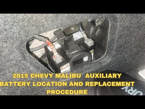 2015 Chevy Malibu Auxiliary Battery Replacement W/ P305F - YouTube