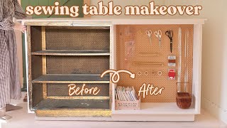 Transforming an Old Bar into My DREAM Sewing Table ✂️ | SEWING STUDIO MAKEOVER - Part 4