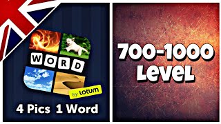 4 Pics 1 Word - Level 700-1000 Answers