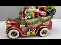 fitz and floyd santa s classic car wind up musical christmas decoration