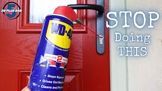 The BEST WAY to Lubricate Stiff Door Locks!