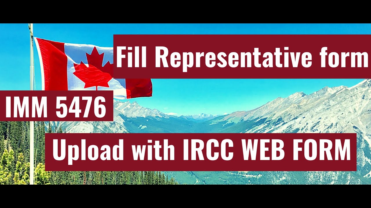 How To Fill Representative Form And Upload With IRCC WEB FORM - YouTube