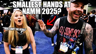 Do I have the smallest hands at NAMM!? (Jeff Loomis, Tosin Abasi and more)