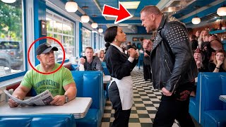 1Biker Humiliates Waitress-Then John Cena Steps In and Changes Everything!