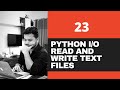 #23 How To Read and Write Text File In Python-Python Tutorials For Beginners
