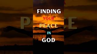 Find your #peace in God| #morningdevotional #morningprayer #shorts #bibleprayer #bible #bibleverses