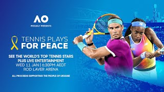 LIVE | Tennis Plays for Peace feat. Rafael Nadal and Coco Gauff | Australian Open 2023