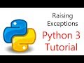 #25 Python Programming - Raising and Handling Exceptions
