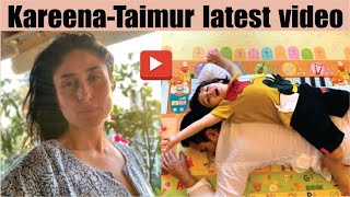 Kareena Kapoor shares Taimur Ali Khan Photo Sleeping on His father's Saif Ali Khan Back