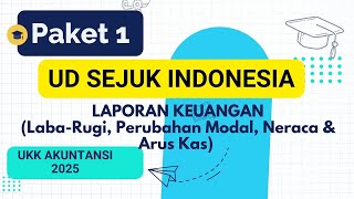 UD SEJUK INDONESIA Cara Menyusun Laporan Keuangan Pada Soal UKK Akuntansi Paket 1 Tahun 2025