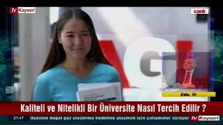 Rektörümüz Prof.Dr.Fatih Altun Tv Kayseri ‘de yayınlanan EDU.TR programına konuk oldu