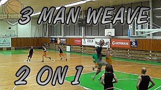 3 Man Weave Passing | 2 on 1 Transition Offense \u0026 Defense | Reading \u0026 Reacting Drills