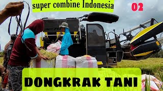 panen padi super 2022 bersama Yanmar aw 70 super combine Indonesia dongkrak tani 02