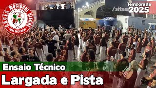 Mocidade Alegre 2025 | Largada e Pista - Ensaio Técnico | Samba ao vivo #etsp25