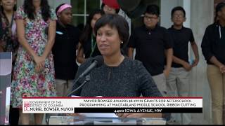 Mayor Bowser Cuts Ribbon At Macfarland Middle School, 8/20/18