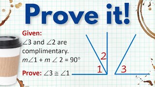 Proof Using Complimentary Angles | Geometry