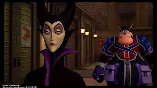 Kingdom Hearts 3 - Maleficent and Pete in Twilight Town Cutscene