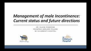 Management of Male Incontinence: Current Status and Future Directions