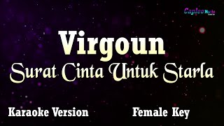 Virgoun - Surat Cinta Untuk Starla, "Female Key" (Karaoke Version)