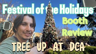 Festival of the Holidays Booths Ups and Tree at DCA 2024