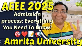 Amrita entrance exam 2025 | AEEE entrance exam 2025 | Amrita University | Amrita application 2025