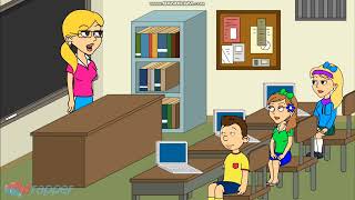 Caillou and Gina gets held up/Ungrounded
