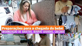 Preparações para a Chegada do Bebé || Roupas Lavadas, Calçado, Organização de Gavetas