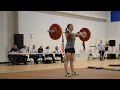 danielle bloomquist 75 kg 165 lbs clean u0026 jerk