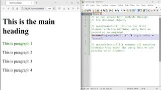 JavaScript 4: querySelector() vs querySelectorAll()