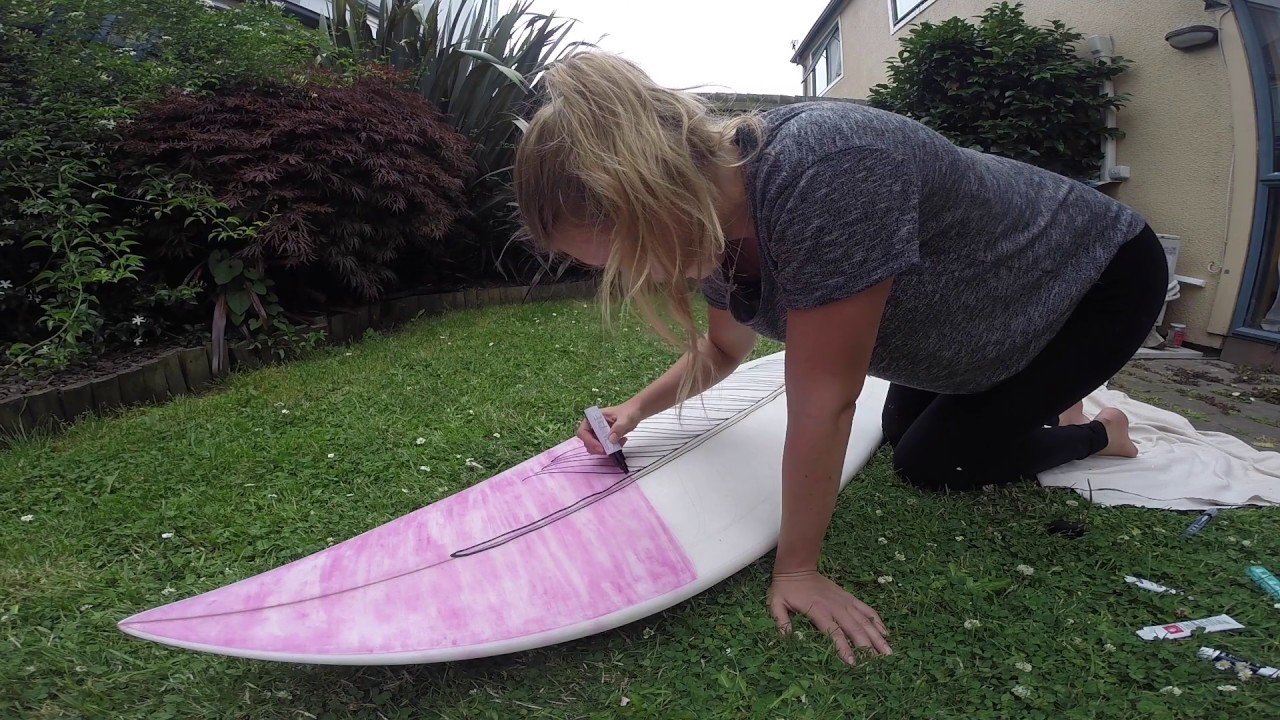 Surfboard Made Out Of Masks At Lynda Bowman Blog