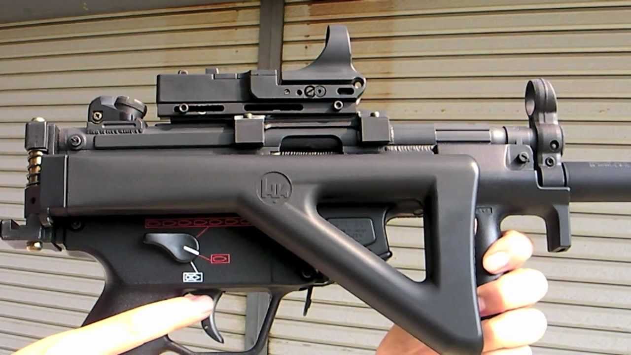 Maruzen H&K MP5K GBB Airsoft Gun & TokyoMarui PDW Stock - YouTube