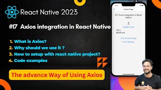 #17 Axios Integration in React Native #reactnative #axios #javascript