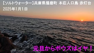 【ソルトウォーター】兵庫県播磨町 本荘人口島 赤灯台 元旦からボウズはイヤ！ 2025年1月1日