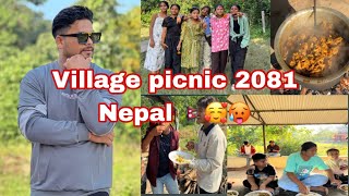 वन भोज २०८१// Village picnic in nepal 🇳🇵// 4x 🥵 scpicy