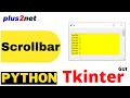 Tkinter Scrollbar and integrating it with text & Spinbox using different layouts with all options