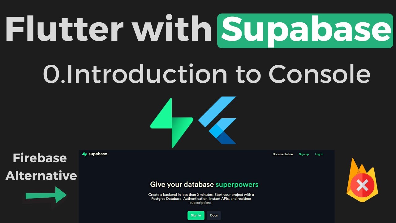 0.Introduction To Supabase | Flutter With Supabase | Supabase With ...