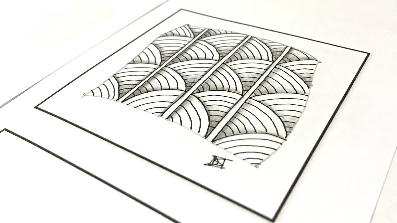 Tutorial Zentangle Pattern Shattuck Youtube