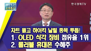 차트 뚫고 하이킥 날릴 종목 투톱! 1. OLED 식각 장비 점유율 1위, 2. 롤러블 휴대폰 수혜주/박영호의 거침없이 하이킥 유망주/한국경제TV