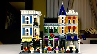 Lego 10255 Assembly Square 10th Anniversary Modular Creator Set | Un-Boxing and Time-Lapse