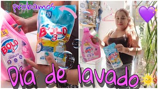 Día de Lavado🧺 / Probando suavizante BOLD 3 🧼/RUTINA DE LAVADO