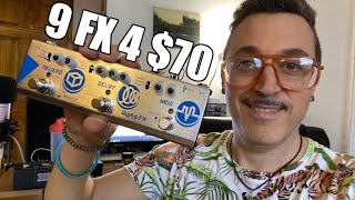 9 Guitar Effects for $70? Donner Alpha FX Mod, Delay, Reverb - Demo