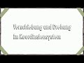 Translation and rotation in the coordinate system – Geometry – Mathematics (Vocabulary)