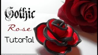 Gothic Rose tutorial by MissClayCreations