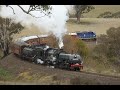 Australian steam locomotive Garratt 6029 - Tumulla bank trips - June 2016